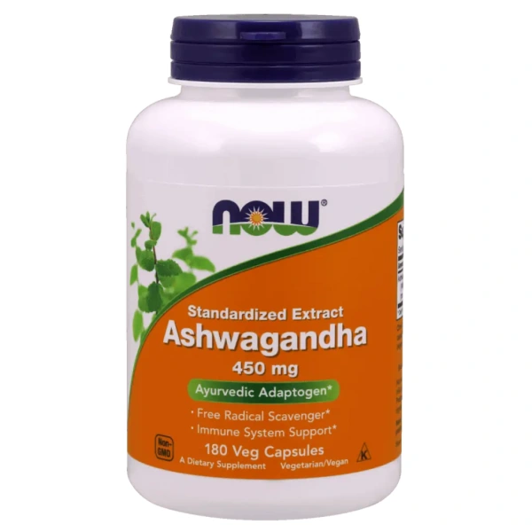 NOW FOODS Ashwagandha Extract  450mg - 180 vegan caps