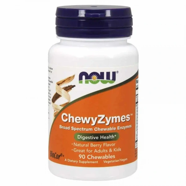 NOW FOODS ChewyZymes (Digestive Enzymes) 90 Vegetarian Chewables