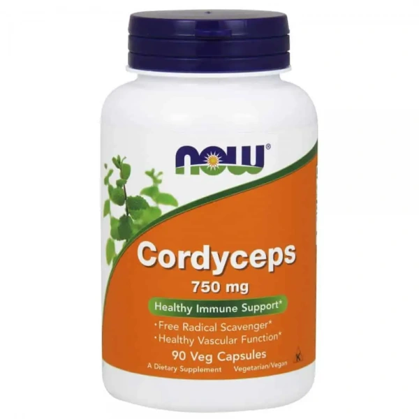 NOW FOODS Cordyceps 750mg 90 Vegetarian capsules