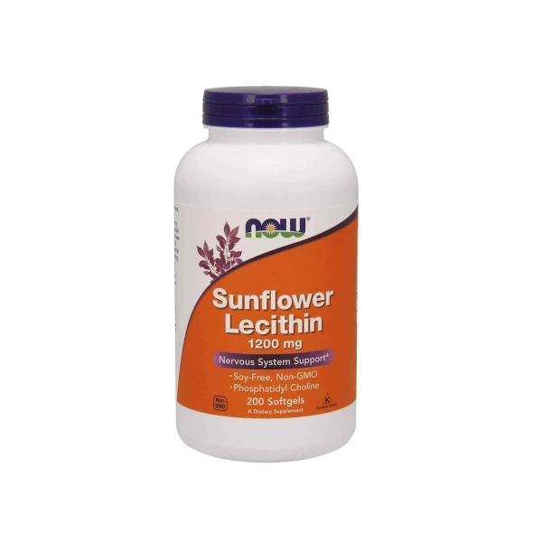 NOW FOODS Sunflower Lecithin 1200mg 200 gel capsules