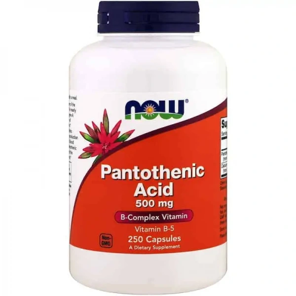 NOW FOODS Pantothenic Acid 500mg - 250 kapsułek