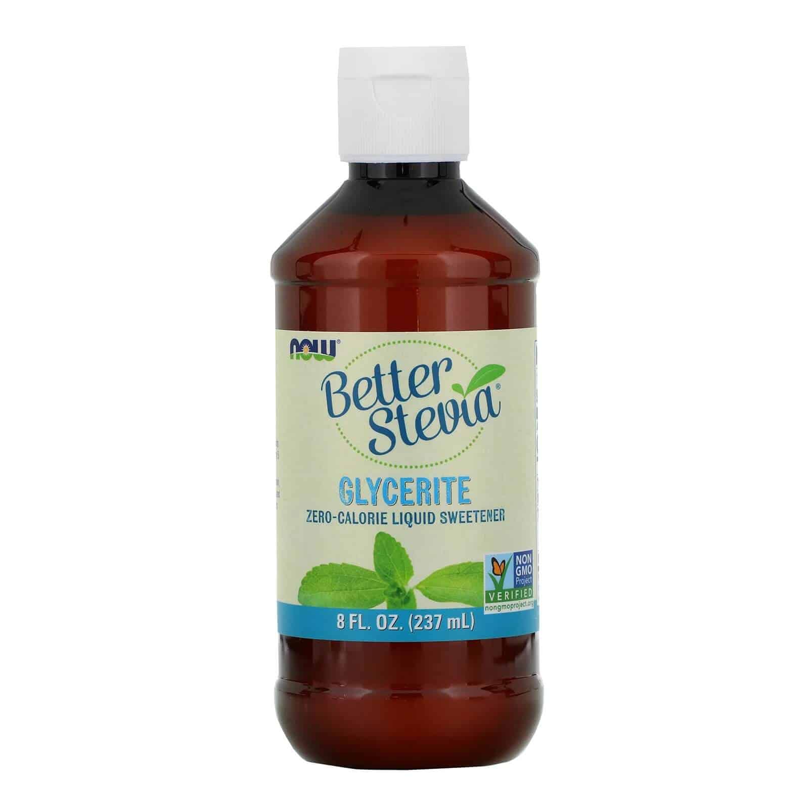 NOW FOODS BetterStevia Liquid Glycerite (Gliceryna - Słodzik bez Kalorii) 237ml