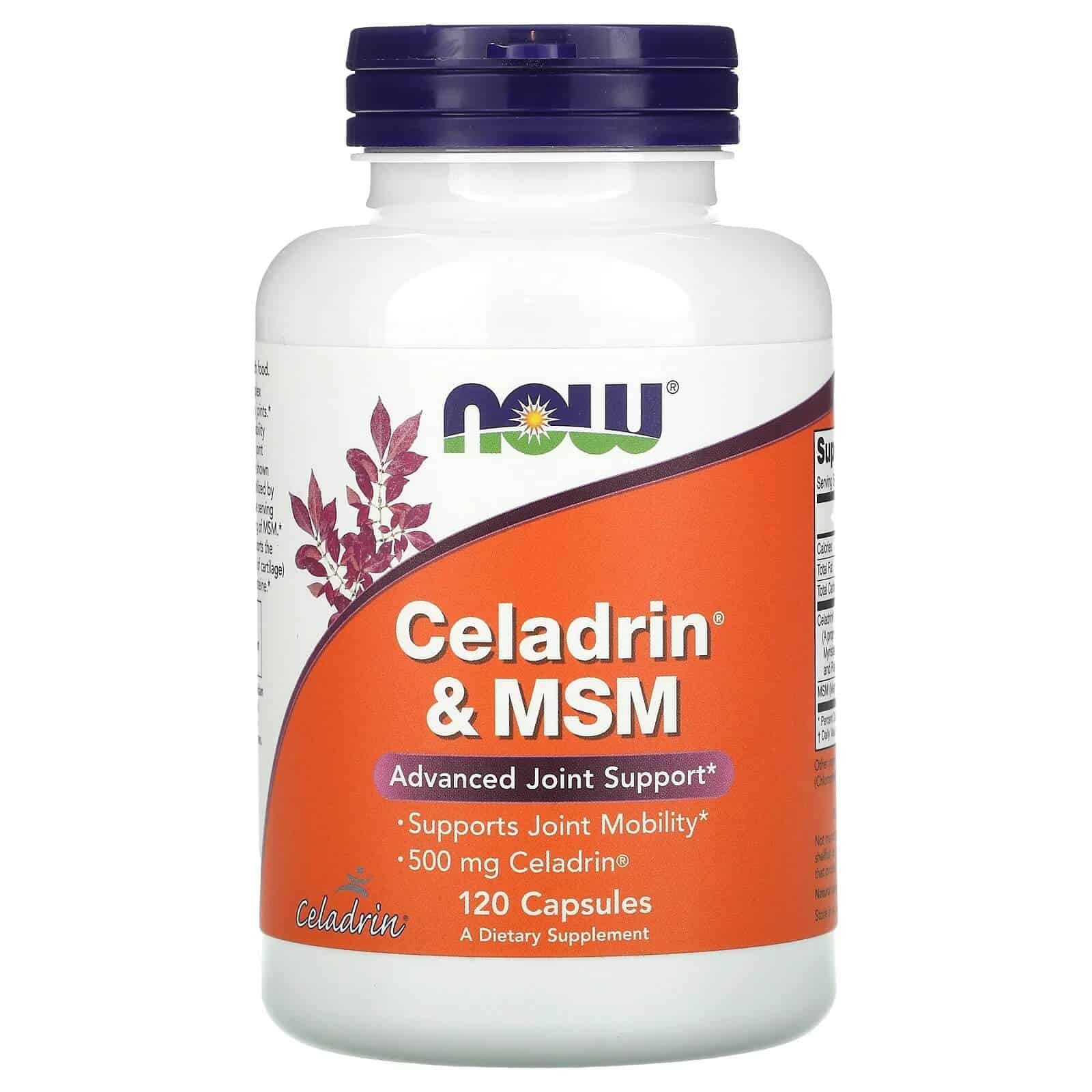 NOW FOODS Celadrin & MSM 500mg (Wsparcie stawów) 120 Kapsułek