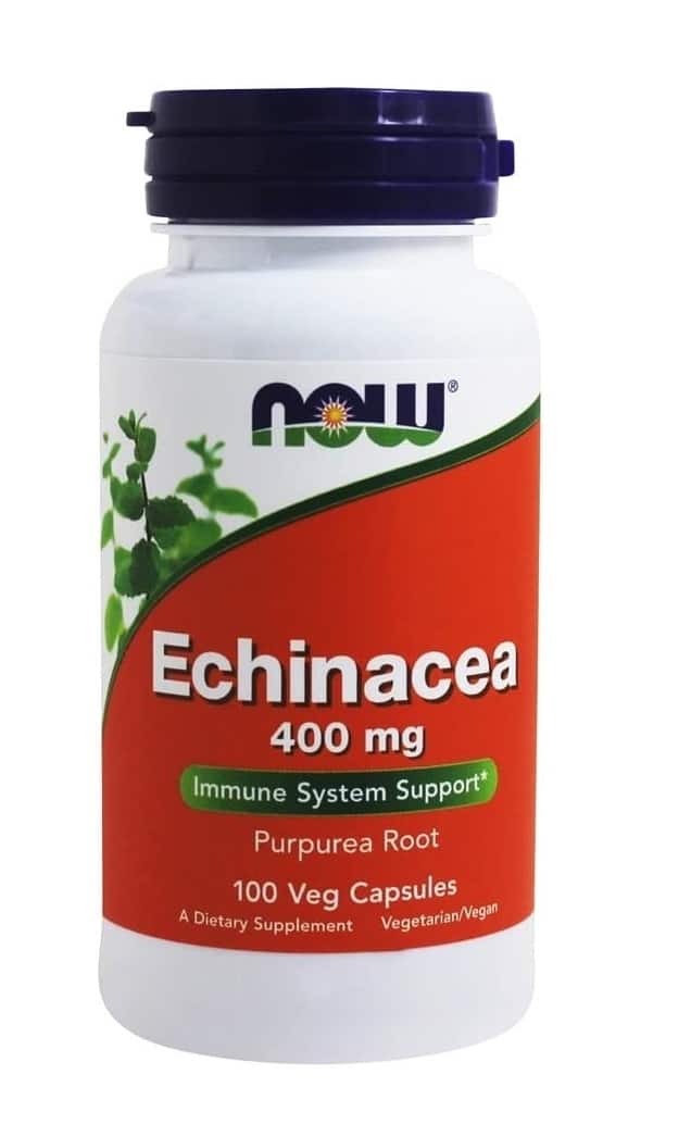 NOW FOODS Echinacea 400mg (Jeżówka purpurowa) 100 Kapsułek wegetariańskich