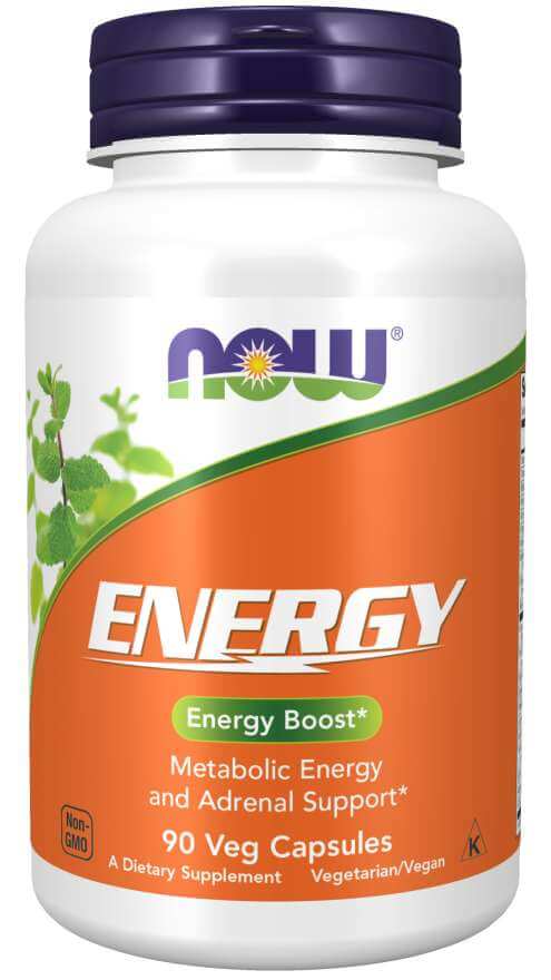 NOW FOODS Energy (Energia metaboliczna i wsparcie nadnerczy) 90 Kapsułek wegetariańskich