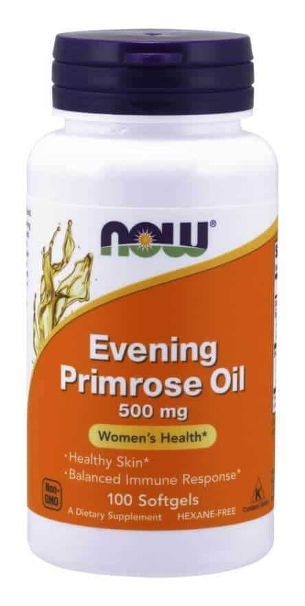 NOW FOODS Evening Primrose Oil 500mg (Olej z Wiesiołka) 100 Kapsułek żelowych