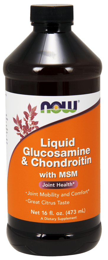 NOW FOODS Glucosamine & Chondroitin with MSM Liquid (Glukozamina i Chondroityna z MSM) Płyn 473 ml