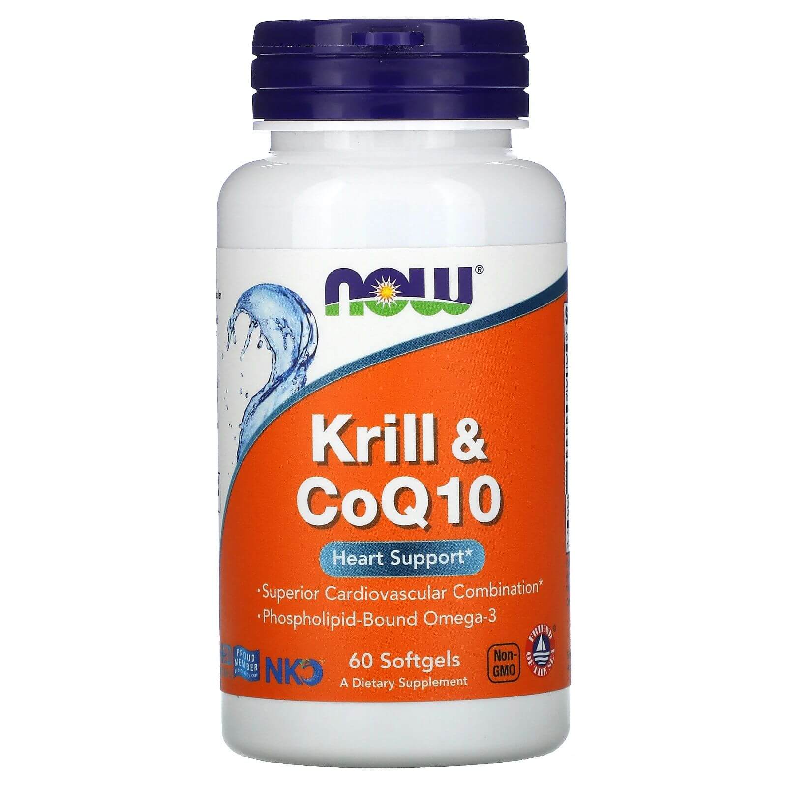 NOW FOODS Krill & CoQ10 (Wsparcie dla serca) 60 Kapsułek żelowych