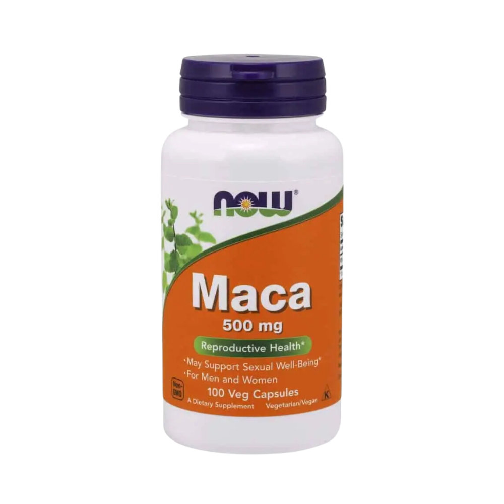 NOW FOODS Maca 500mg (Energia i Witalność) 100 Kapsułek wegetariańskich