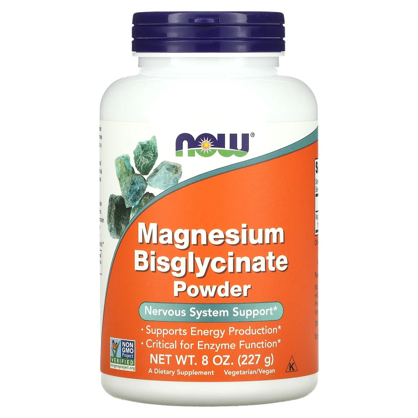 NOW FOODS Magnesium Bisglycinate Powder (Diglicynian magnezu w proszku) 227g