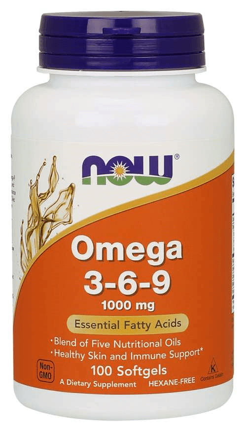 NOW FOODS Omega 3-6-9 1000mg 100 Kapsułek żelowych