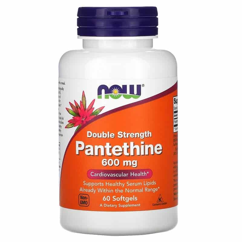 NOW FOODS Pantethine 600mg Double Strength 60 Kapsułek żelowych