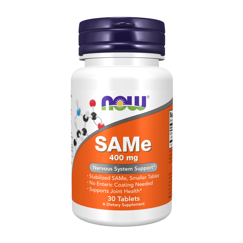 NOW FOODS SAMe 400mg (Wsparcie układu nerwowego i stawów) 30 Tabletek