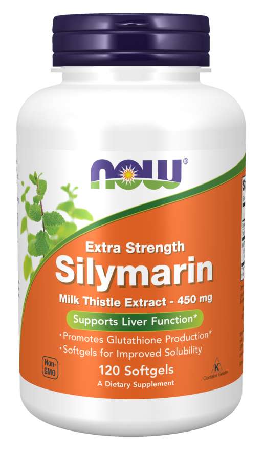 NOW FOODS Silymarin Milk Thistle Extract Extra Strength 120 Softgels