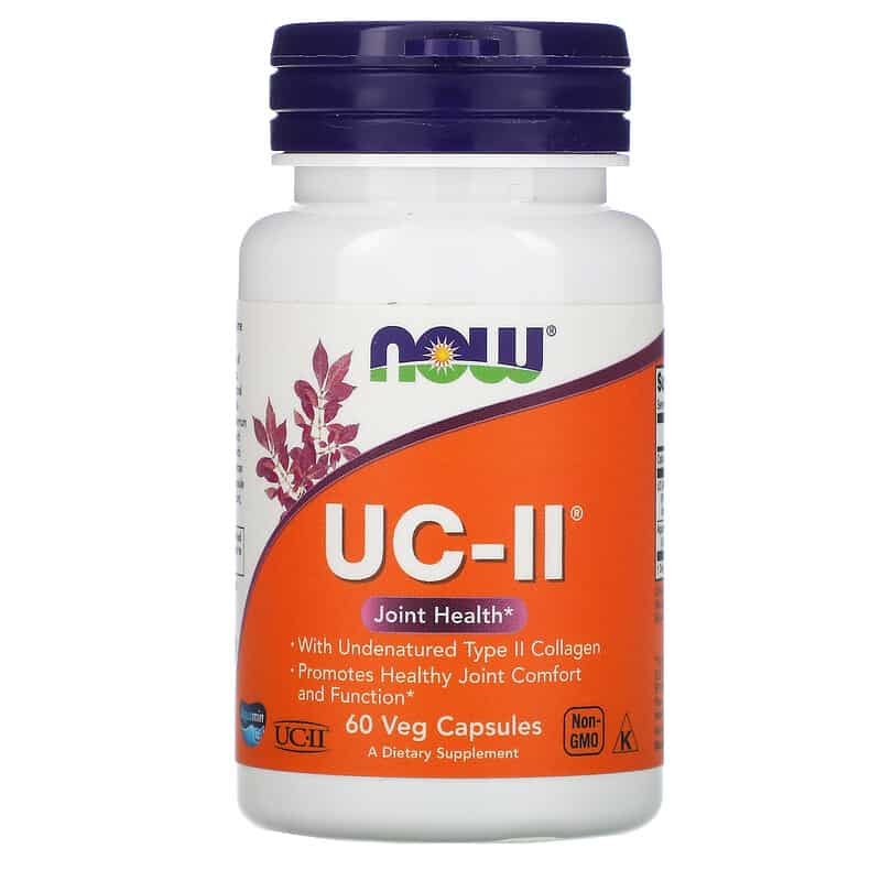 NOW FOODS UC-II Undenatured Type II Collagen (Kolagen, Kości) 60 Kapsułek wegetariańskich
