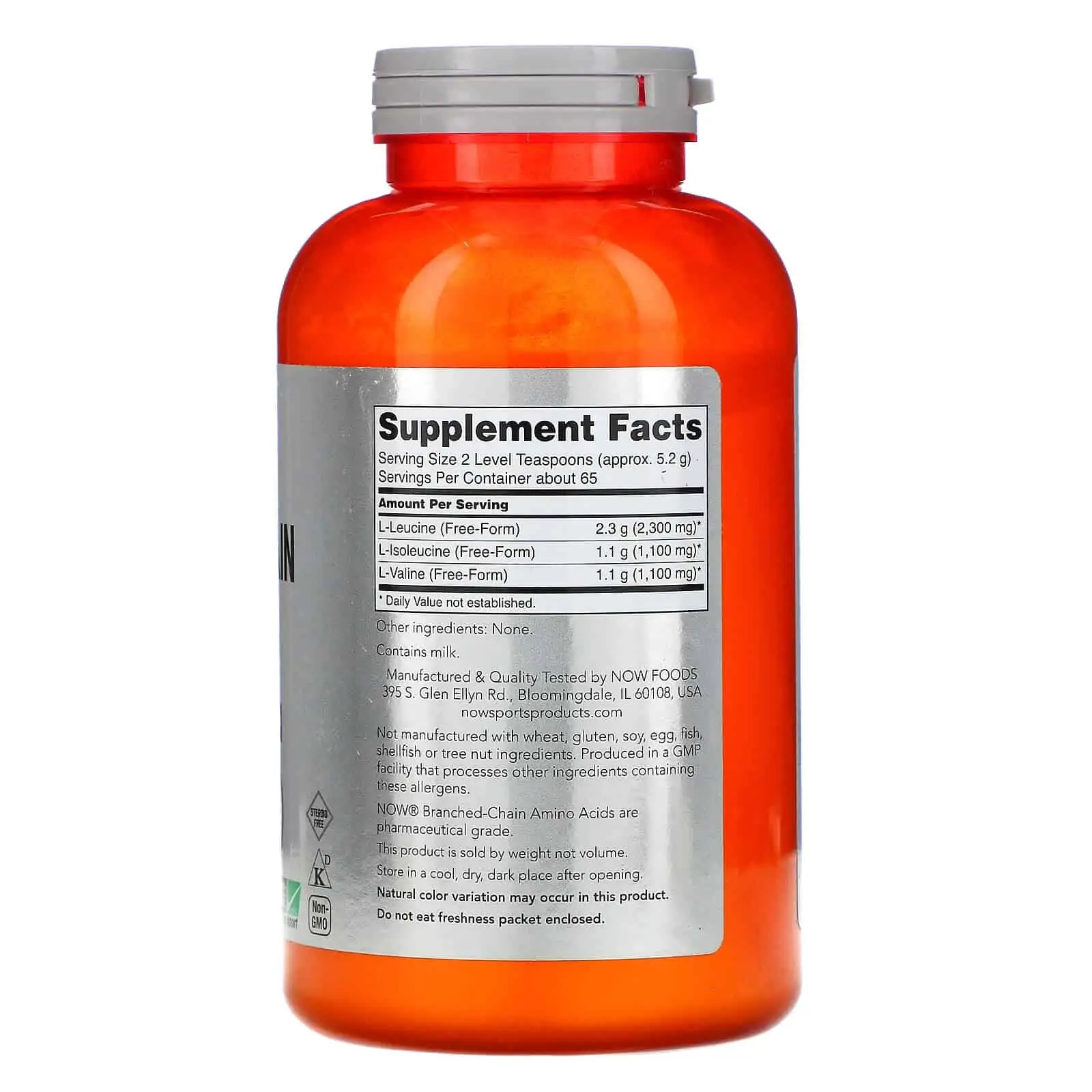 Now Sports Branched Chain Amino Acid Powder (Bcaa) 340G - low price, check  reviews and dosage
