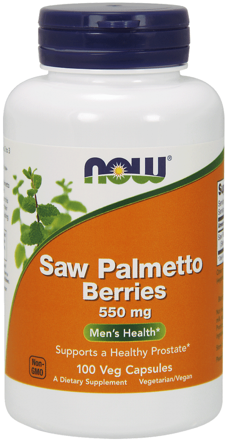 NOW FOODS Saw Palmetto Berries  550mg 100 kapsułek wegańskich