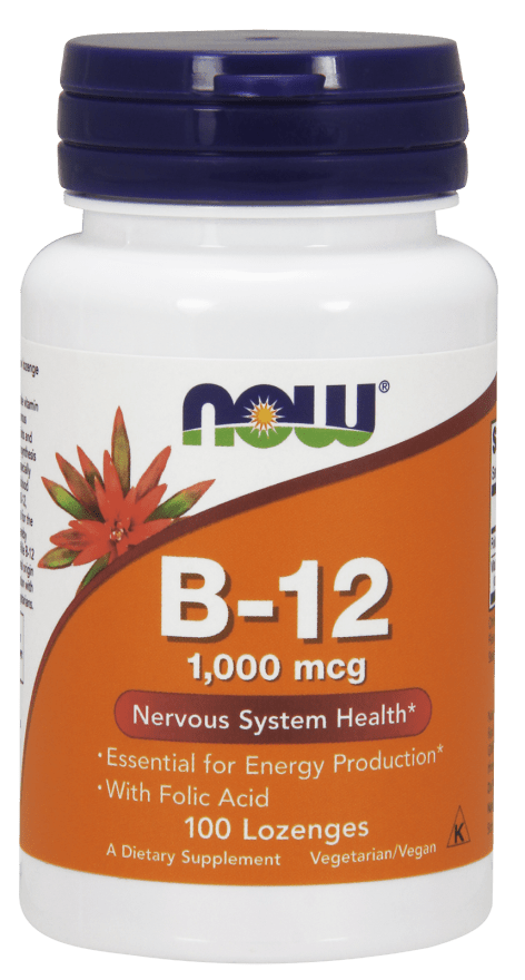 NOW FOODS Vitamin B12 1000 mcg (Witamina B12) - 100 pastylek