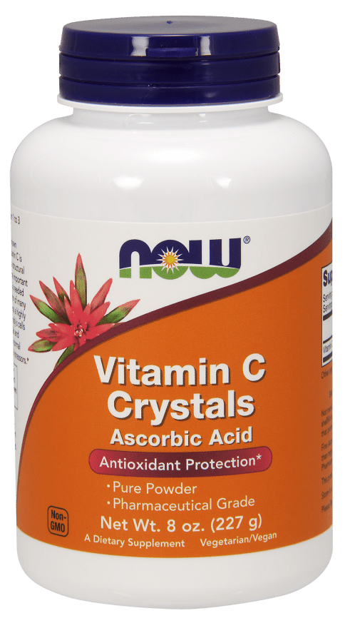 NOW FOODS Vitamin C (Witamina C - Kwas Askorbinowy) - 227g Wegańska