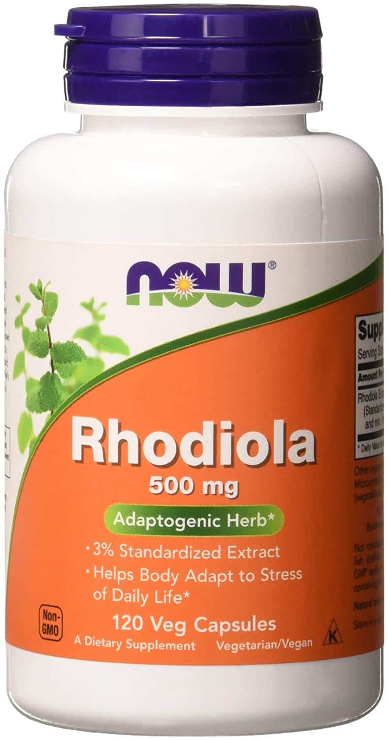 NOW FOODS Rhodiola 500mg (Różeniec Górski) 120 Kapsułek wegetariańskich