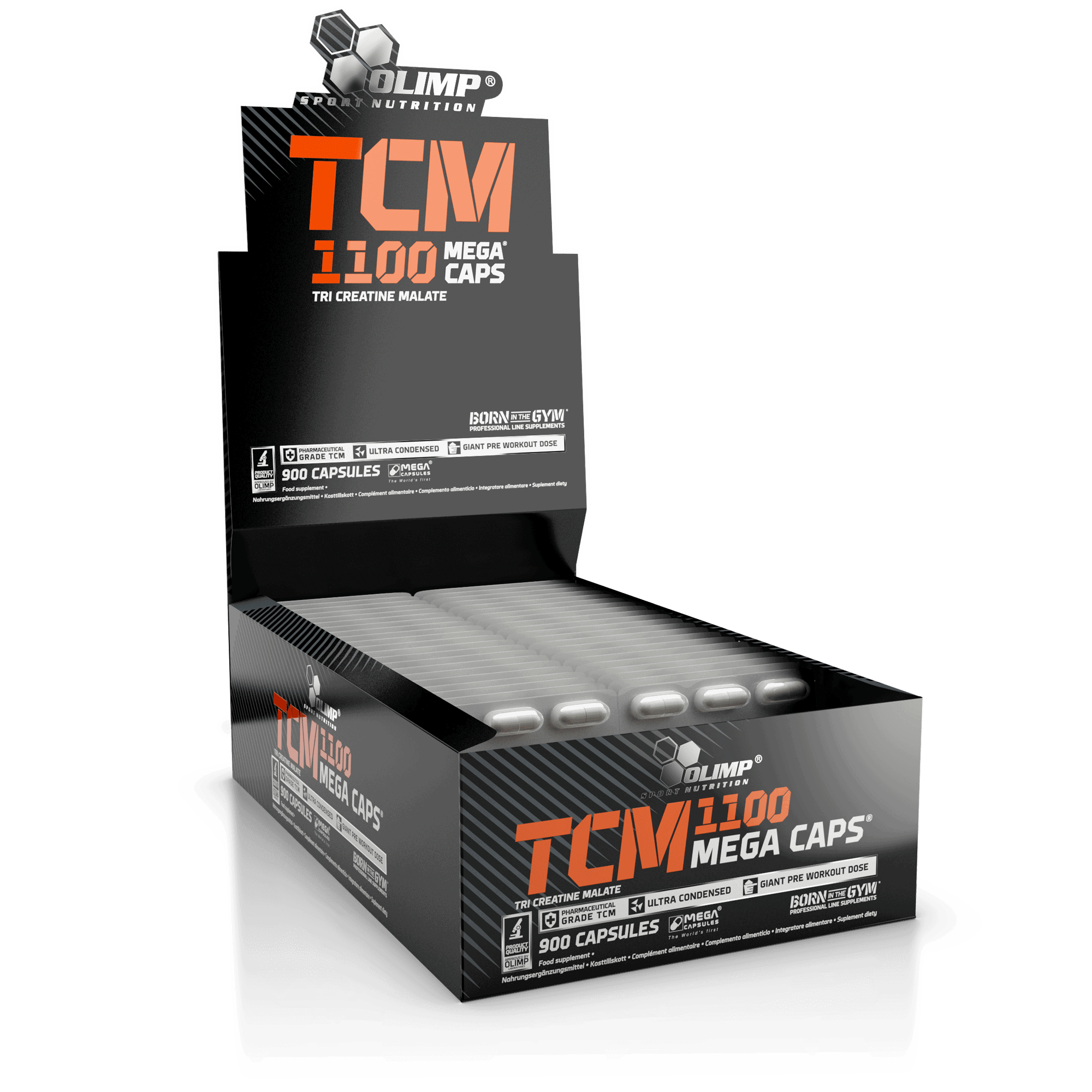 OLIMP TCM (TRI CREATINE MALATE) MEGA CAPS - JABŁCZAN KREATYNY 30 Kapsułek