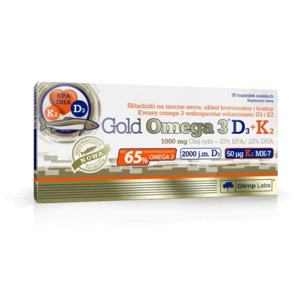 OLIMP GOLD OMEGA 3 D3 + K2 - 30 capsules