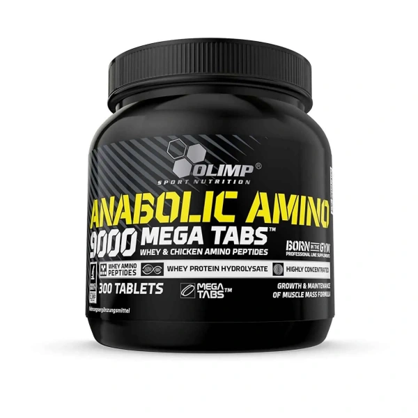 OLIMP Anabolic Amino 9000 Mega Tabs (Amino Acids + Protein) 300 tablets