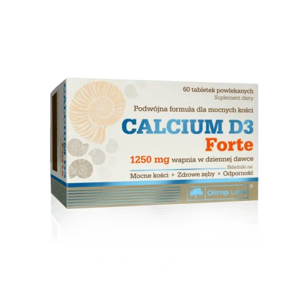 OLIMP Calcium D3 FORTE (Wapń + Witamina D3) 60 tabletek powlekanych