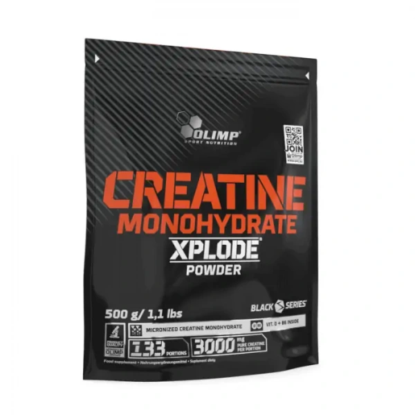OLIMP Creatine Monohydrate Xplode (Monohydrat Kreatyny) 500g BAG Pomarańcz