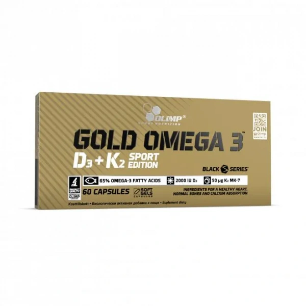 OLIMP GOLD OMEGA 3 D3 + K2 SPORT EDITION - 60 kapsułek
