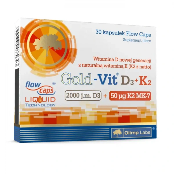 OLIMP Gold-Vit D3 + K2 (Odporność i Zdrowie Kości) 30 Kapsułek