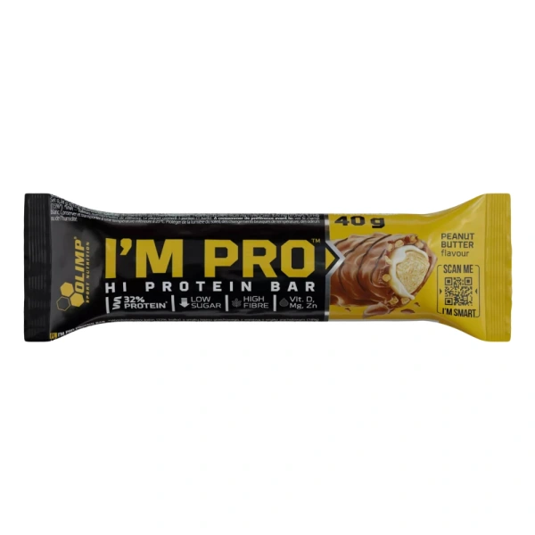 OLIMP I'M PRO Protein Bar 40 g masło orzechowe