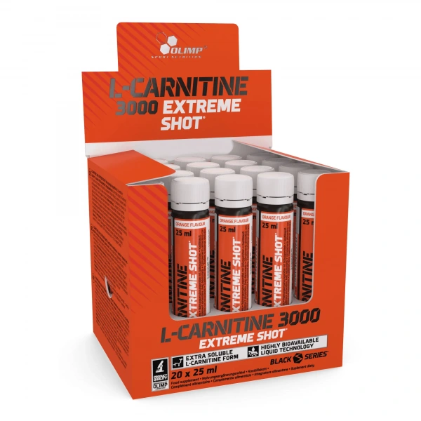 OLIMP L-Carnitine 3000 Extreme SHOT (L-Karnityna) 20x25ml Wiśnia