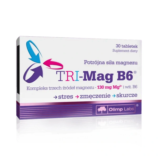 OLIMP Tri-Mag B6 (Magnesium with Vitamin B6) 30 tablets