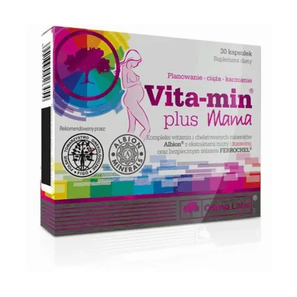 OLIMP Vita-Min Plus MAMA (Prenatalna Multiwitamina dla Kobiet w Ciąży) 30 kapsułek