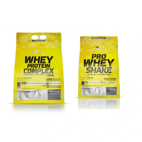 OLIMP Whey Protein Complex (Isolate + Concentrate) 2.27kg + FREE OLIMP Pro Whey Shake (Isolate + Concentrate + Hydrolyzate) 700g