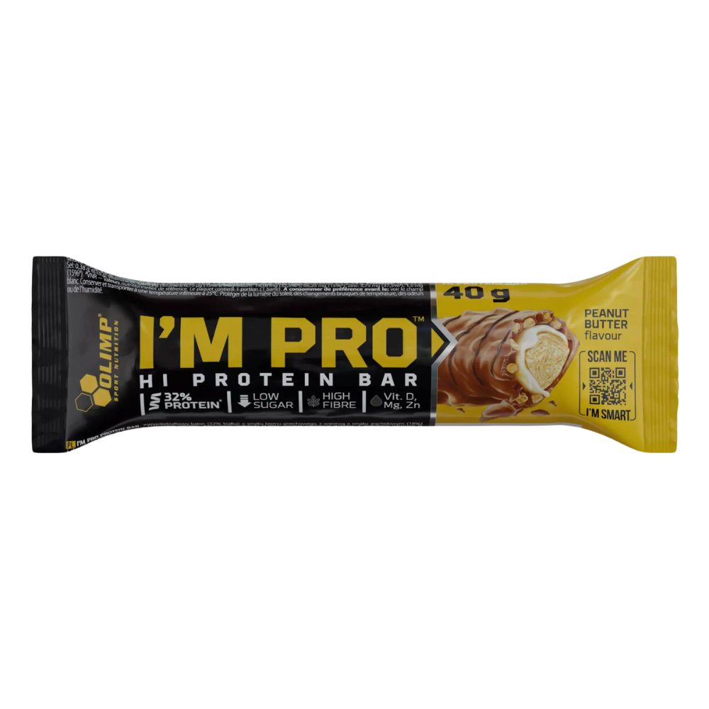OLIMP I'M PRO Protein Bar 40 g masło orzechowe