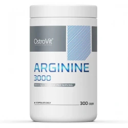 OSTROVIT Arginina 3000mg (Synteza białek, Budowanie masy mięśniowej) 300 Kapsułek