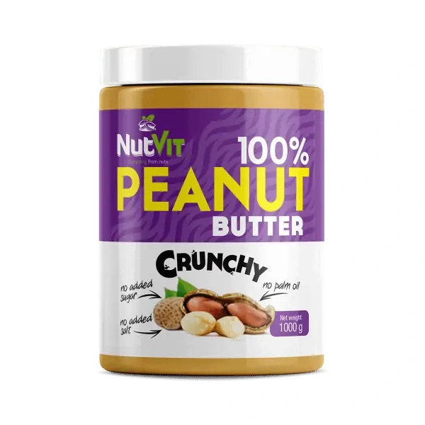 OSTROVIT 100% Peanut Butter 1000g NutVit - Crunchy