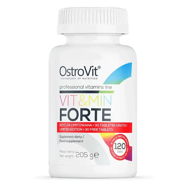 OSTROVIT Vit&Min FORTE (Kompleks Witamin i Mienrałów) 120 Tabletek