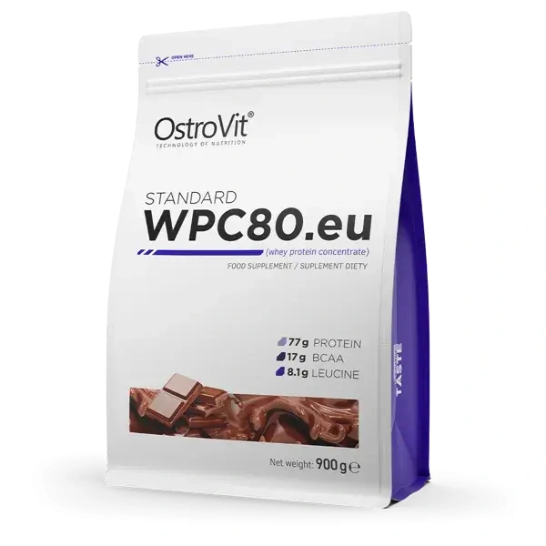 OSTROVIT WPC80.eu (Koncentrat Białka Serwatkowego) 900g Czekolada