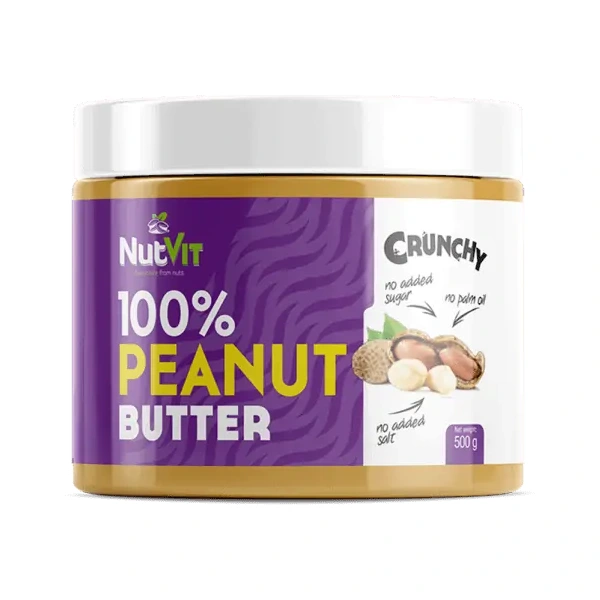 OSTROVIT 100% Peanut Butter 500g NutVit - Crunchy