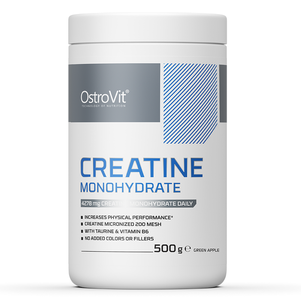 OSTROVIT Creatine Monohydrate (Monohydrat Kreatyny) 500g Zielone Jabłko