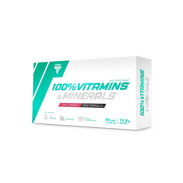 TREC 100% Vitamins & Minerals (Multiwitamina) 60 Kapsułek