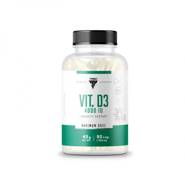 TREC Vit. D3 4000IU (Vitamin D3) 90 capsules