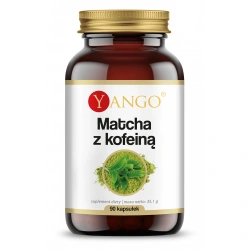 YANGO Matcha + Kofeina (Skupienie, Koncentracja) 90 Kapsułek wegańskich