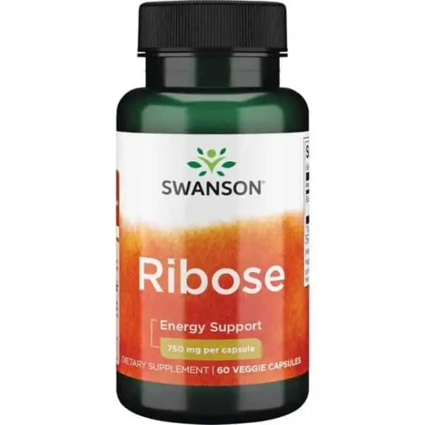SWANSON Ribose (Cellular Energy) 60 Vegetarian Capsules