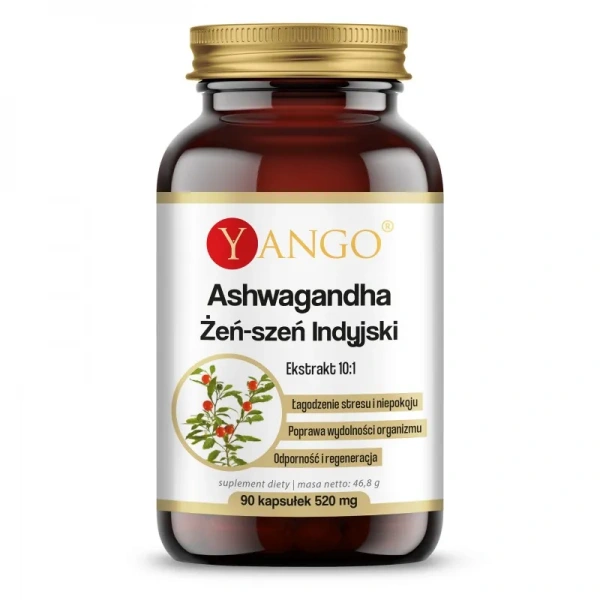 YANGO Ashwagandha - 90 kapsułek wegetariańskich