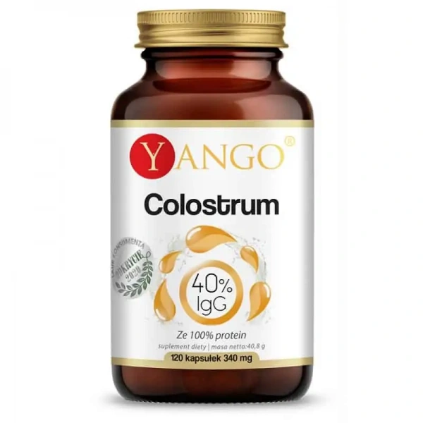 YANGO Colostrum 40% IgG 120 Kapsułek wegetariańskich