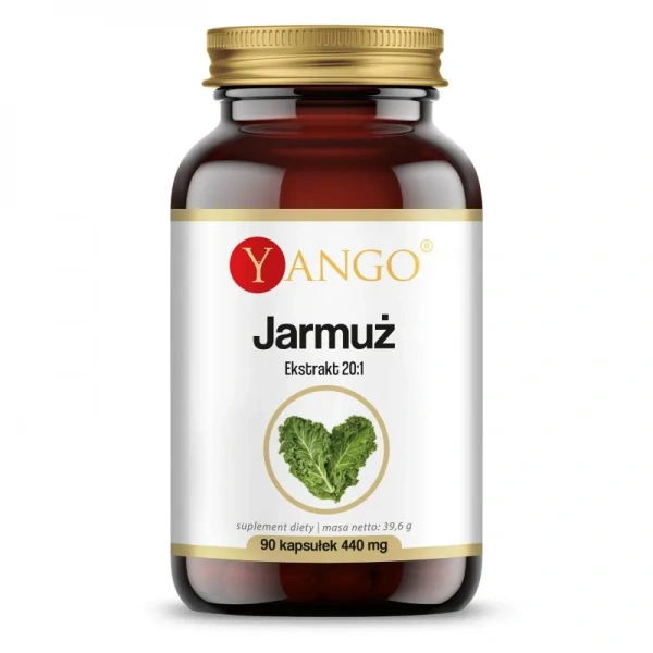 YANGO Jarmuż - ekstrakt 20:1 (Kale Extract) 90 Vegetarian Capsules